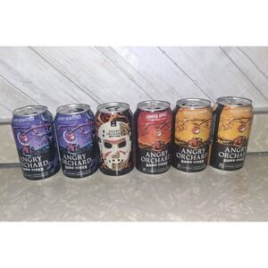 2025 FRIDAY THE 13TH  ANGRY ORCHARD HARD CIDER JASON 12oz EMPTY CANS Lot Set